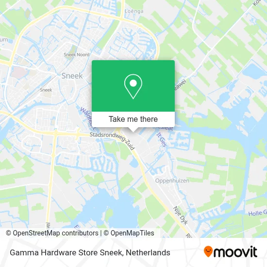 Gamma Hardware Store Sneek map