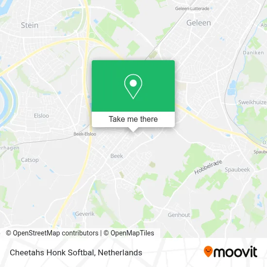 Cheetahs Honk Softbal map