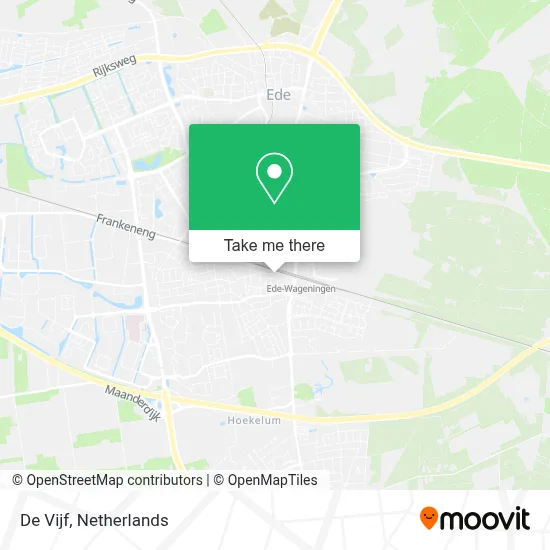 De Vijf map