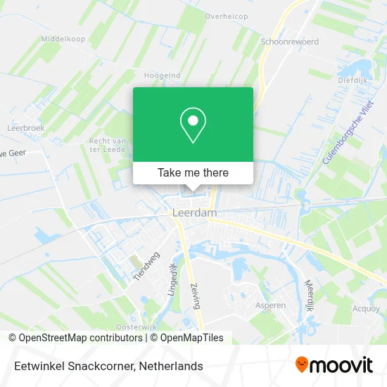 Eetwinkel Snackcorner map