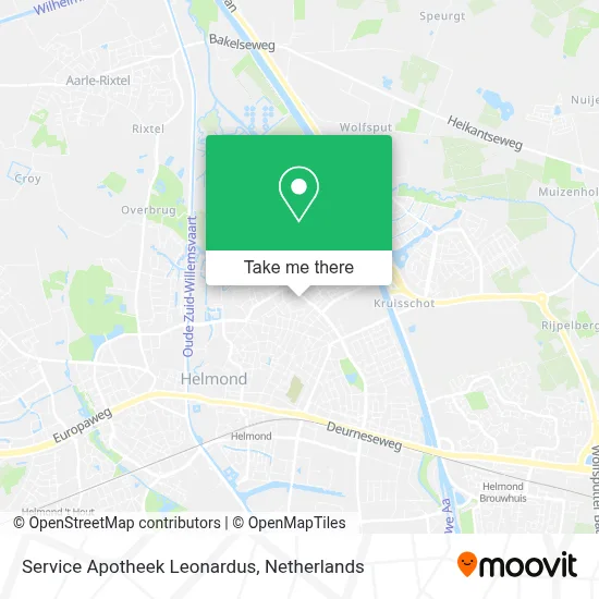 Service Apotheek Leonardus map
