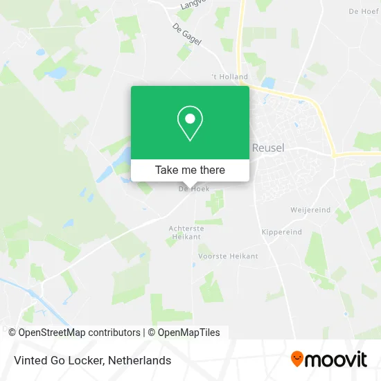Vinted Go Locker map