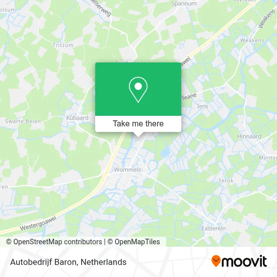 Autobedrijf Baron map