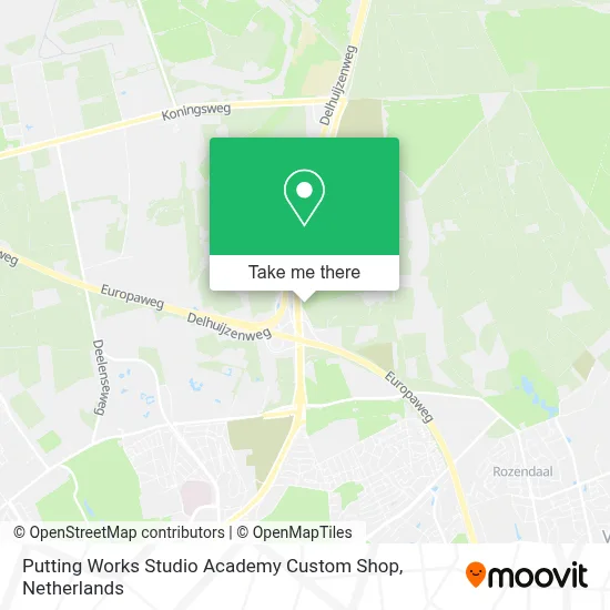 Putting Works Studio Academy Custom Shop map