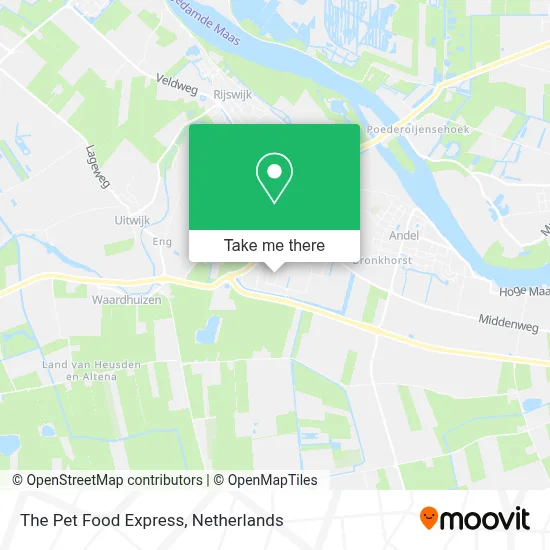 The Pet Food Express map