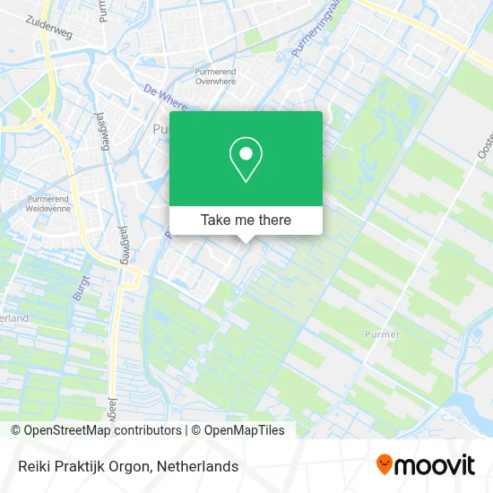 Reiki Praktijk Orgon map