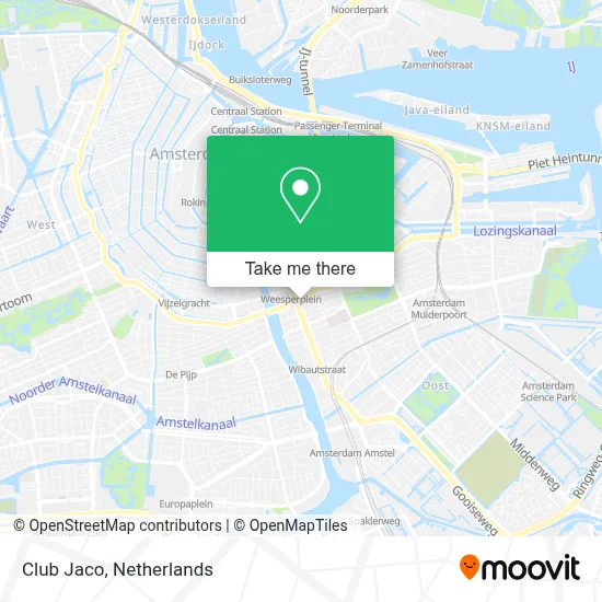 Club Jaco map