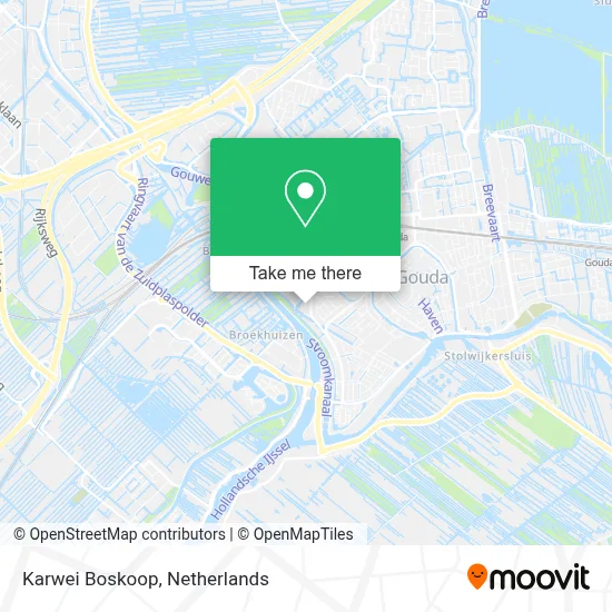 Karwei Boskoop map