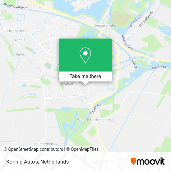 Koning Auto's map