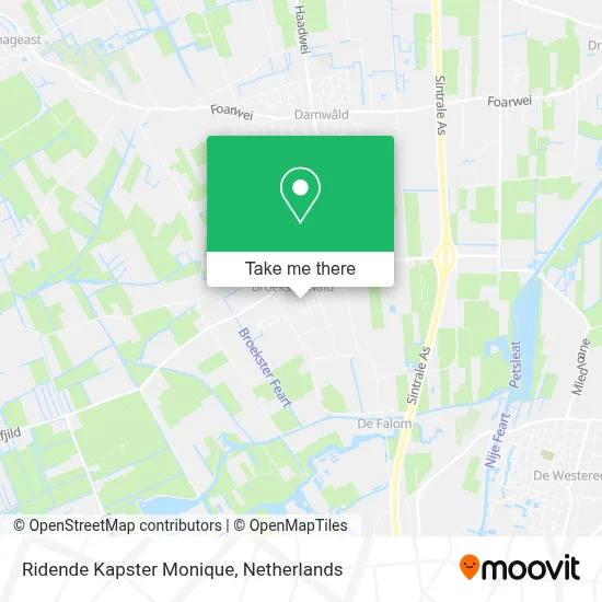 Ridende Kapster Monique map