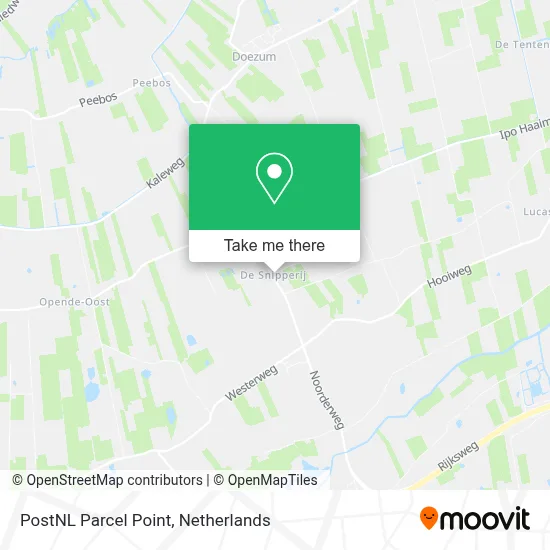 Postnl Pakketpunt map