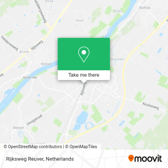 Rijksweg Reuver map