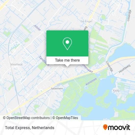 Total Express map