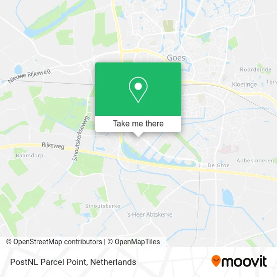 Postnl Pakketpunt map