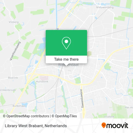 Library West Brabant map