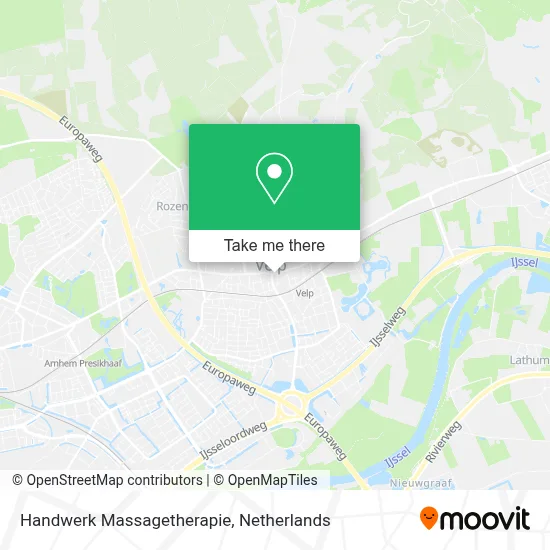 Handwerk Massagetherapie map