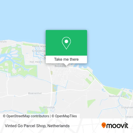 Vinted Go Parcel Shop Karte