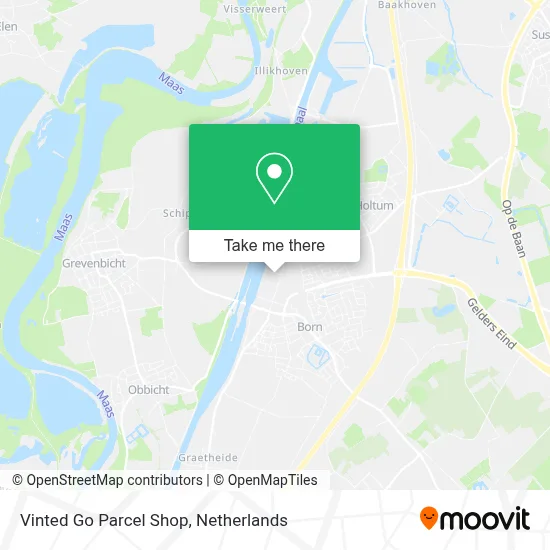 Vinted Go Parcel Shop Karte