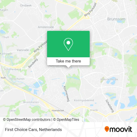 First Choice Cars map