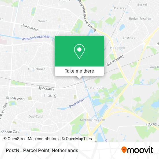 Postnl Pakketpunt map
