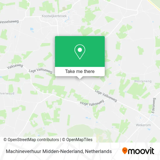 Machineverhuur Midden-Nederland map