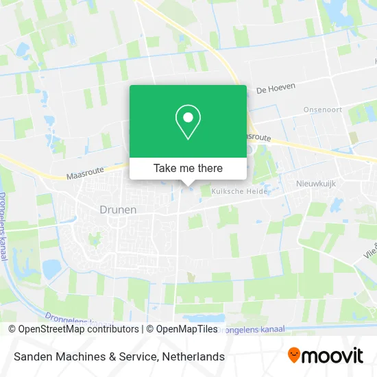 Sanden Machines & Service map