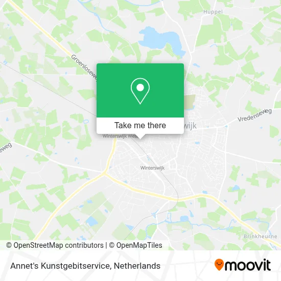 Annet's Kunstgebitservice map