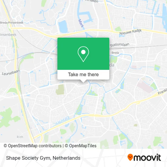 Shape Society Gym map
