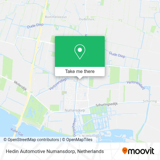 Hedin Automotive Numansdorp map