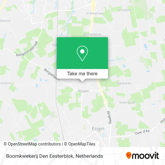 Boomkwekerij Den Eesterblok map
