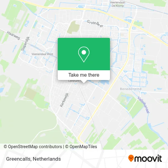Greencalls map