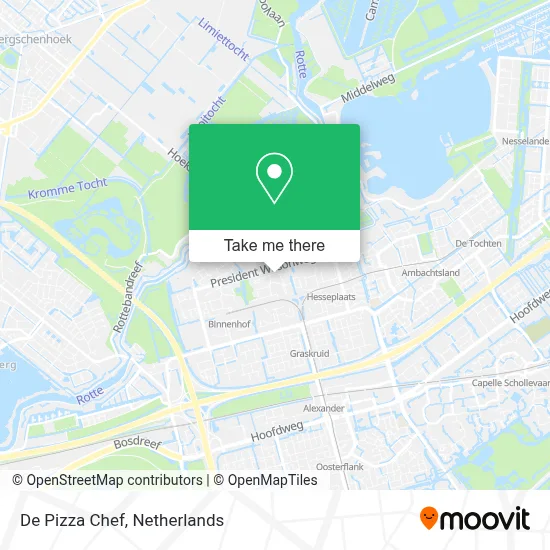 De Pizza Chef Karte