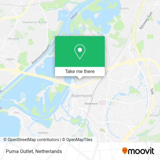 Puma Outlet map
