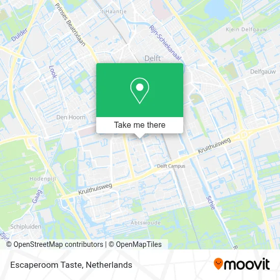 Escaperoom Taste map
