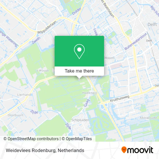 Weidevlees Rodenburg map