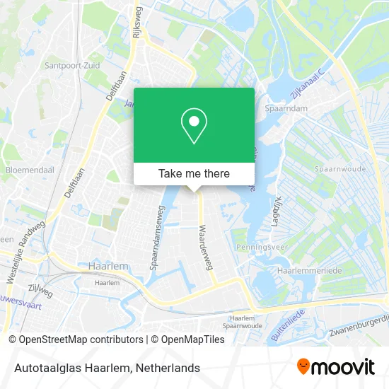 Autotaalglas Haarlem map