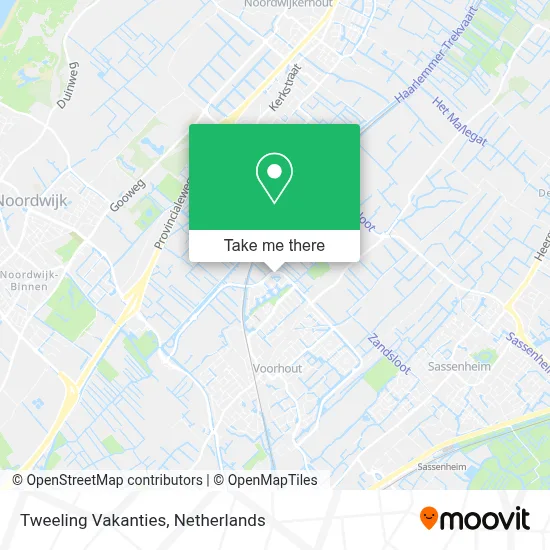 Tweeling Vakanties map