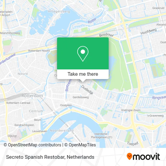 Secreto Spanish Restobar map