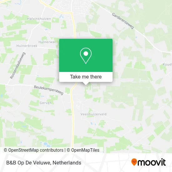 B&B Op De Veluwe map