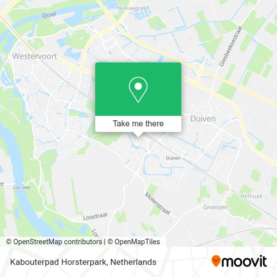 Kabouterpad Horsterpark map