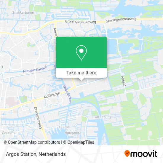 Argos Station map
