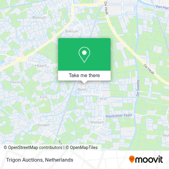 Trigon Auctions map