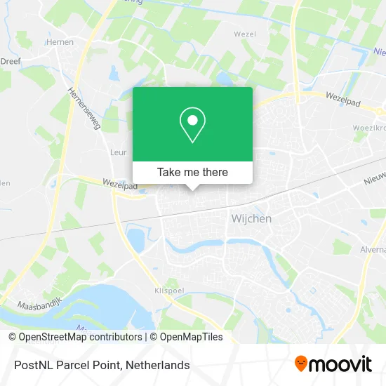 Postnl Pakketpunt map
