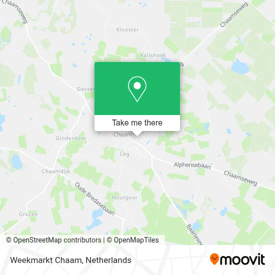 Weekmarkt Chaam map