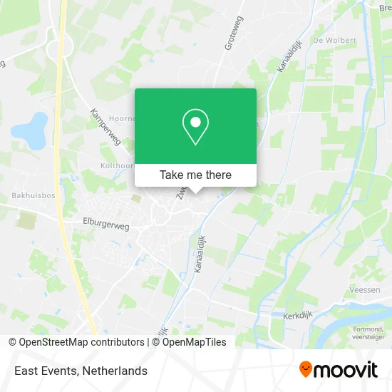 East Events map