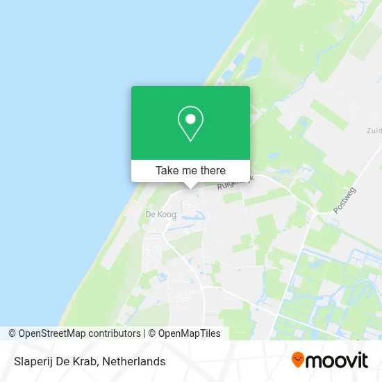 Slaperij De Krab map