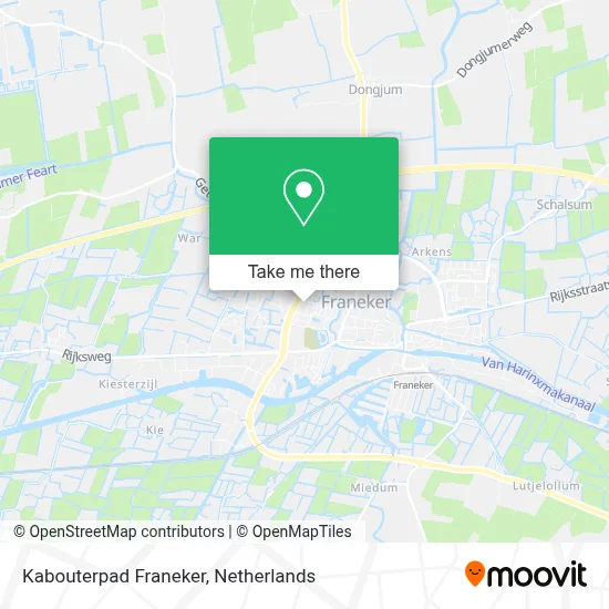 Kabouterpad Franeker map