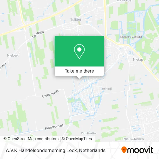 A.V.K Handelsonderneming Leek map