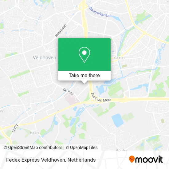 Fedex Express Veldhoven map