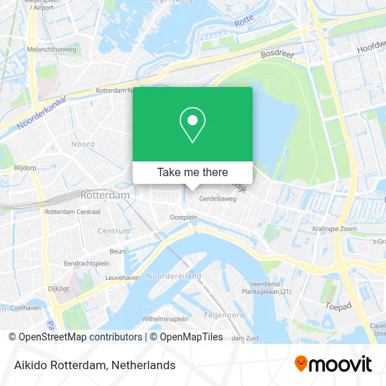 Aikido Rotterdam map